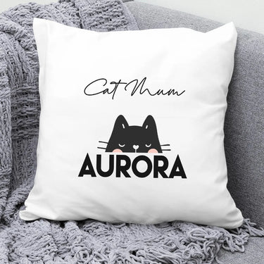 Custom Cat Owner Pillow - Birthday - Christmas - Feline Aficionado - Bespoke Design - DENMARY